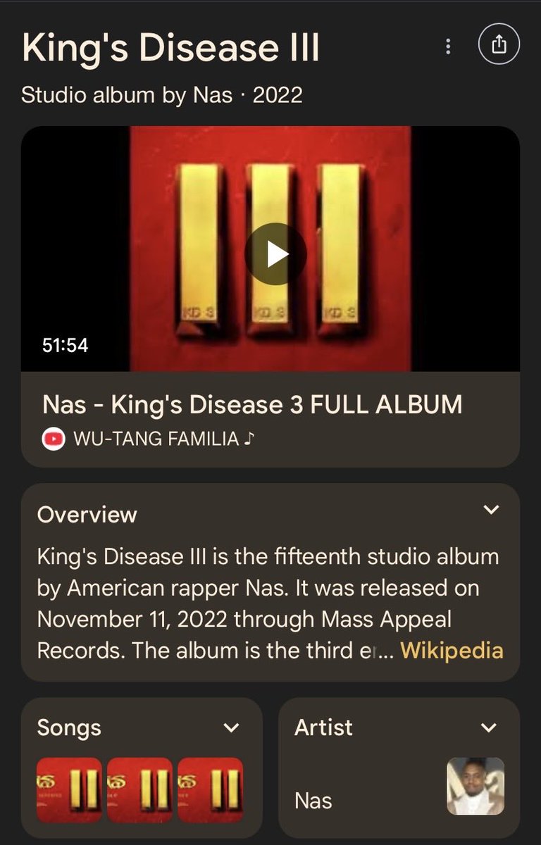 BlackBondGirl's tweet photo. Let’s stream this album today, @Nas fans. #KD3 https://t.co/m2VpXNDPBc