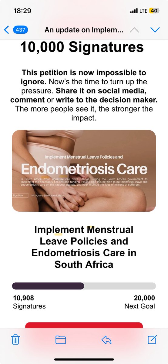 kgopotsoradebe's tweet photo. Honoured to have my comment featured on @Change newsletter.

Menstrual pain and conditions like endometriosis deserve care, not silence. Please sign and share the petition for menstrual leave and endometriosis care in South Africa. 🔗 https://t.co/5IDwetPGsz

Your voice matters. https://t.co/WTim8Dc5Fu