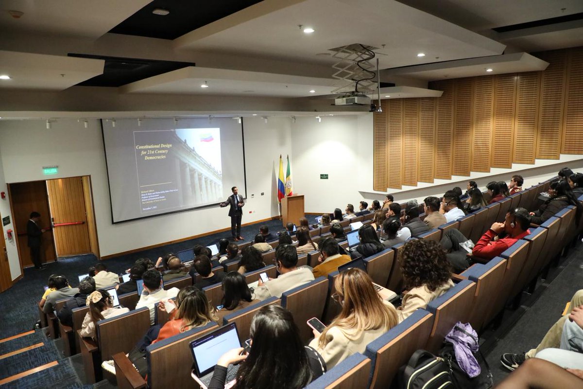 RichardAlbert's tweet photo. 🤩 Thank you to @UExternado @DerConstUEC for publishing these two articles on my appointment as Visiting Professor of Law. I taught a course on campus last week on "Constitutional Design for 21st Century Democracies."

1. https://t.co/ePXL0SrOtI

2. https://t.co/eE0DFxSb9J