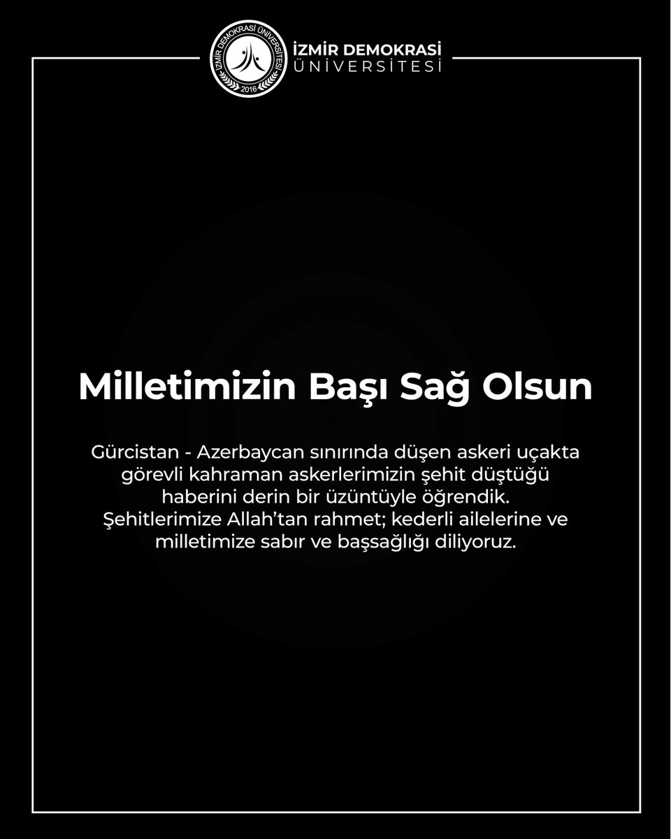 Milletimizin Başı Sağ Olsun

#milletimizinbaşısağolsun
#izmirdemokrasiüniversitesi