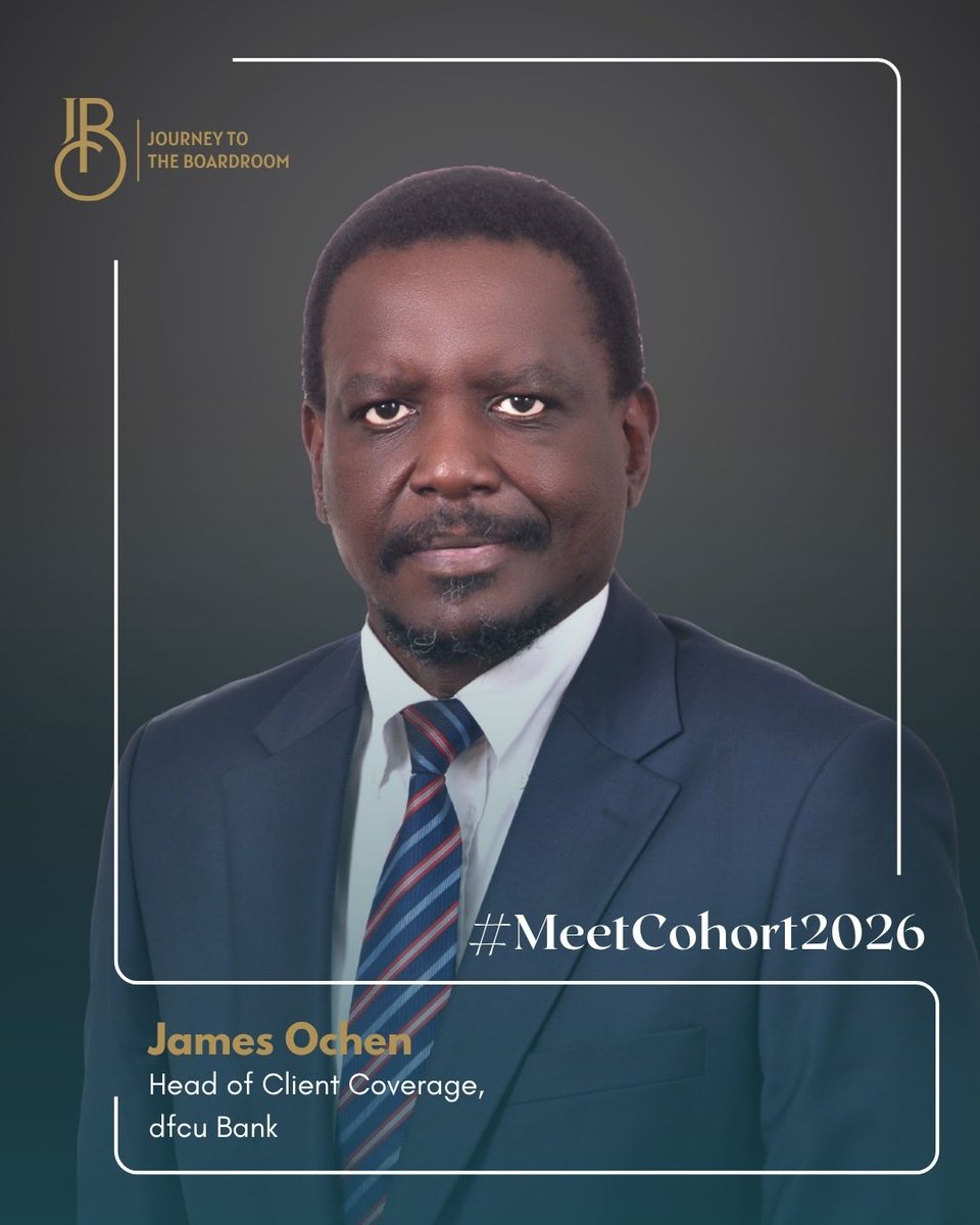 . <a href="/JTBoardroom/">Journey To The Boardroom</a> welcomes <a href="/JamesOchen1/">James Ochen</a> to Cohort 2026. 

He is a results-oriented sales &amp; commercial leader with a track record of transforming businesses across multinational organisations leading client coverage strategy to grow revenue from existing &amp; new clients. 

#JTB2026