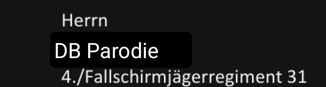 Ja, okay, die haben gewonnen. Laut meiner Anschrift, die die Bundeskasse angegeben hat, wurde ich zwangsrekrutiert. Dann werde ich wohl bald aus einem Flugzeug geworfen.