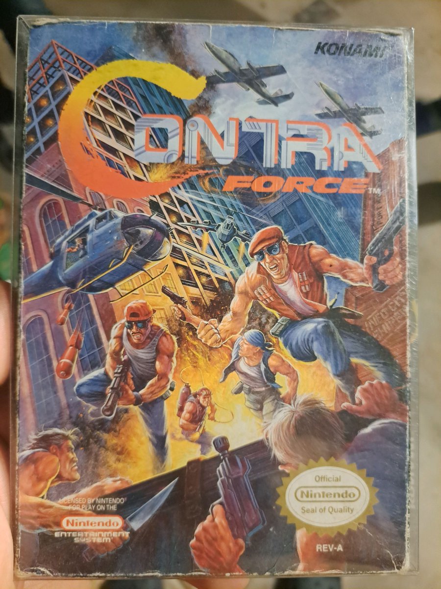 Press_Start9's tweet photo. Vuelve al pasado con esta joya del gaming clásico, Contra Force para Nintendo 🎮 Revive la emoción y los recuerdos de batalla. 💥 #RetroGaming #NostalgiaGamers #ContraForce #NES https://t.co/TwVaspFulT