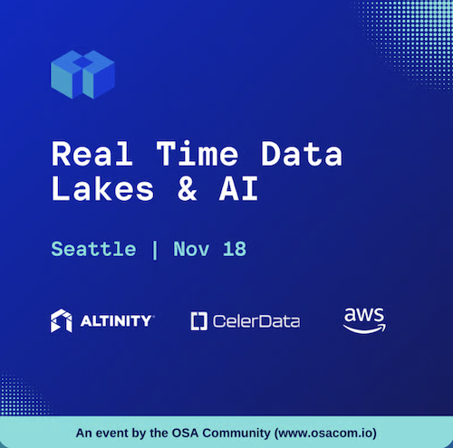 AltinityDB's tweet image. Two cities. One theme: real-time data lakes &amp;amp; #AI ⚡️

Seattle – Nov 18
📍 Amazon Nitro North | hubs.la/Q03S8Cyl0
SF – Nov 20
📍 Sentry | hubs.la/Q03S8zT80

Talks from Altinity, AWS, CelerData, Dremio, LanceDB &amp;amp; RisingWave on #ClickHouse®, #ApacheIceberg &amp;amp; lakehouses.