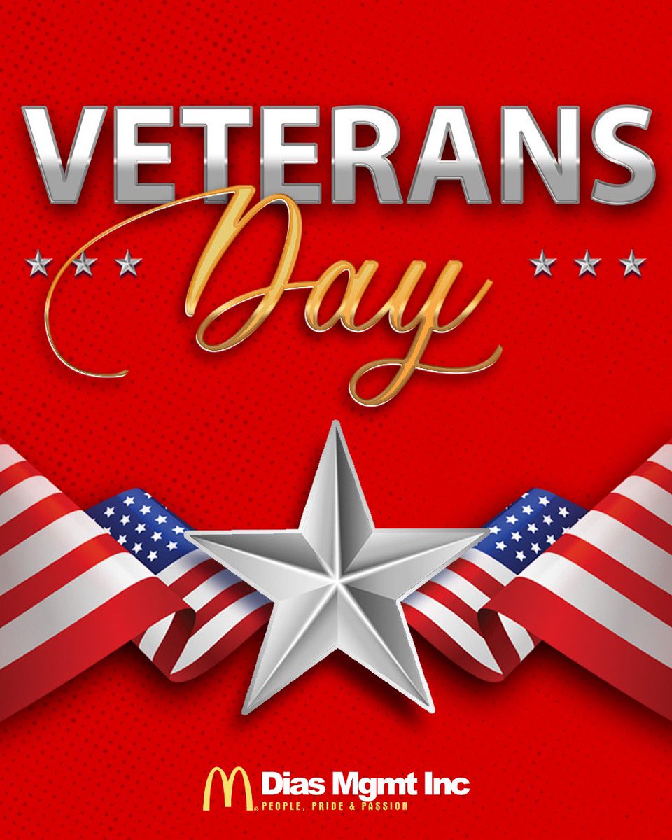 DiasManagement's tweet photo. Today and every day, we honor and thank those who have and continue to serve our country. https://t.co/vY5TMP7o0c