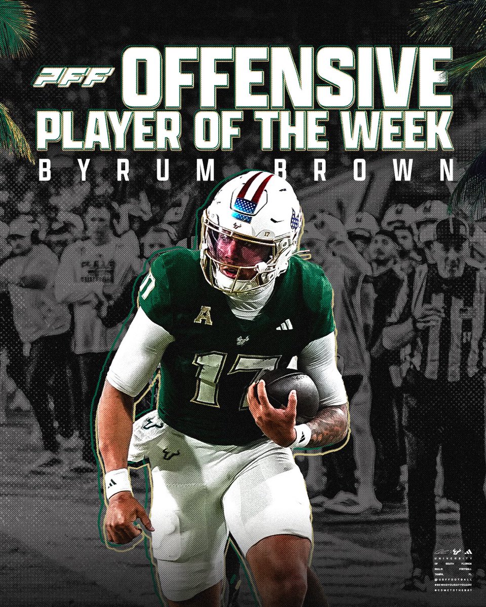 Byrum has been named the <a href="/PFF_College/">PFF College</a> Offensive player of the week!

#ComeToTheBay | #StayInTheBay