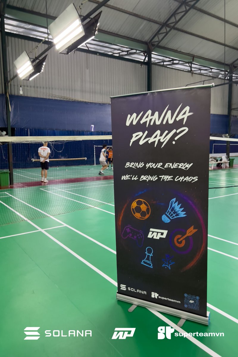 wannaplayglobal's tweet photo. The court quiets down, the rackets rest, but the standee stays.
Waiting for the next game, the next laugh, and the next Wanna Play moment.
#WannaPlay #BringMeChaos #Badminton #Community #SuperteamVN #Solana https://t.co/2DoLtBbJZd