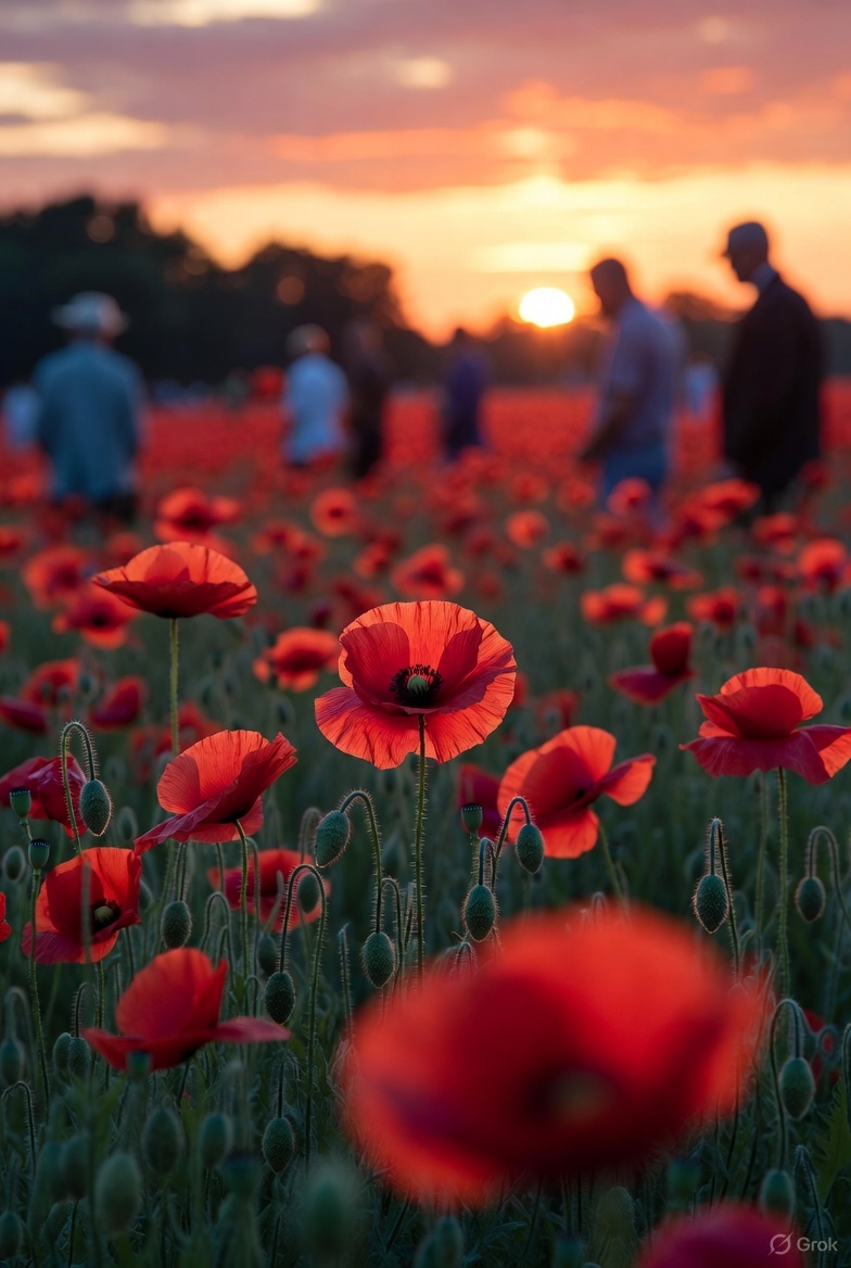Honoring Remembrance Day: 

The Red Poppy's Enduring Message  On November 11, we observe Remembrance Day, a solemn occasion marked by the iconic red poppy. This flower, inspired by the 1915 poem *In Flanders Fields* by Canadian Lieutenant-Colonel John McCrae, symbolizes the