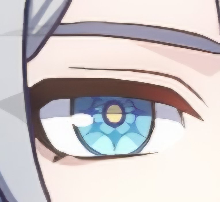I love the tiny detail of her eyes that looks almost like the Destruction symbol but more colourful.

While Phainon's is close together and pointy(?), hers is far apart and less sharp.