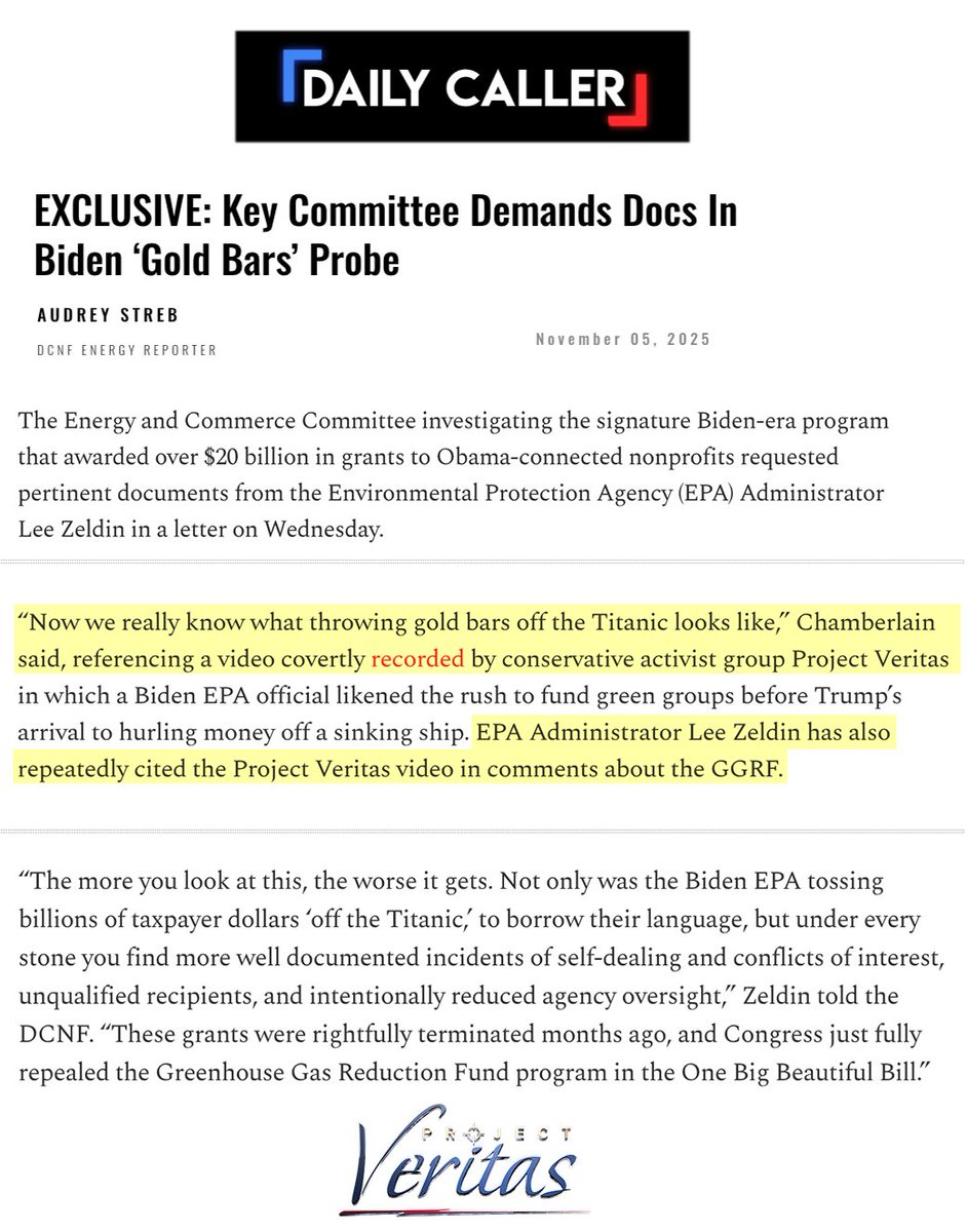 Project_Veritas's tweet image. Even though it&apos;s been a year since our &apos;Gold Bars&apos; investigation, transparency is finally becoming accountability. 

Thank you @AudreyLStreb for showing America that &quot;nothing ever happens&quot; is a myth!🇺🇸