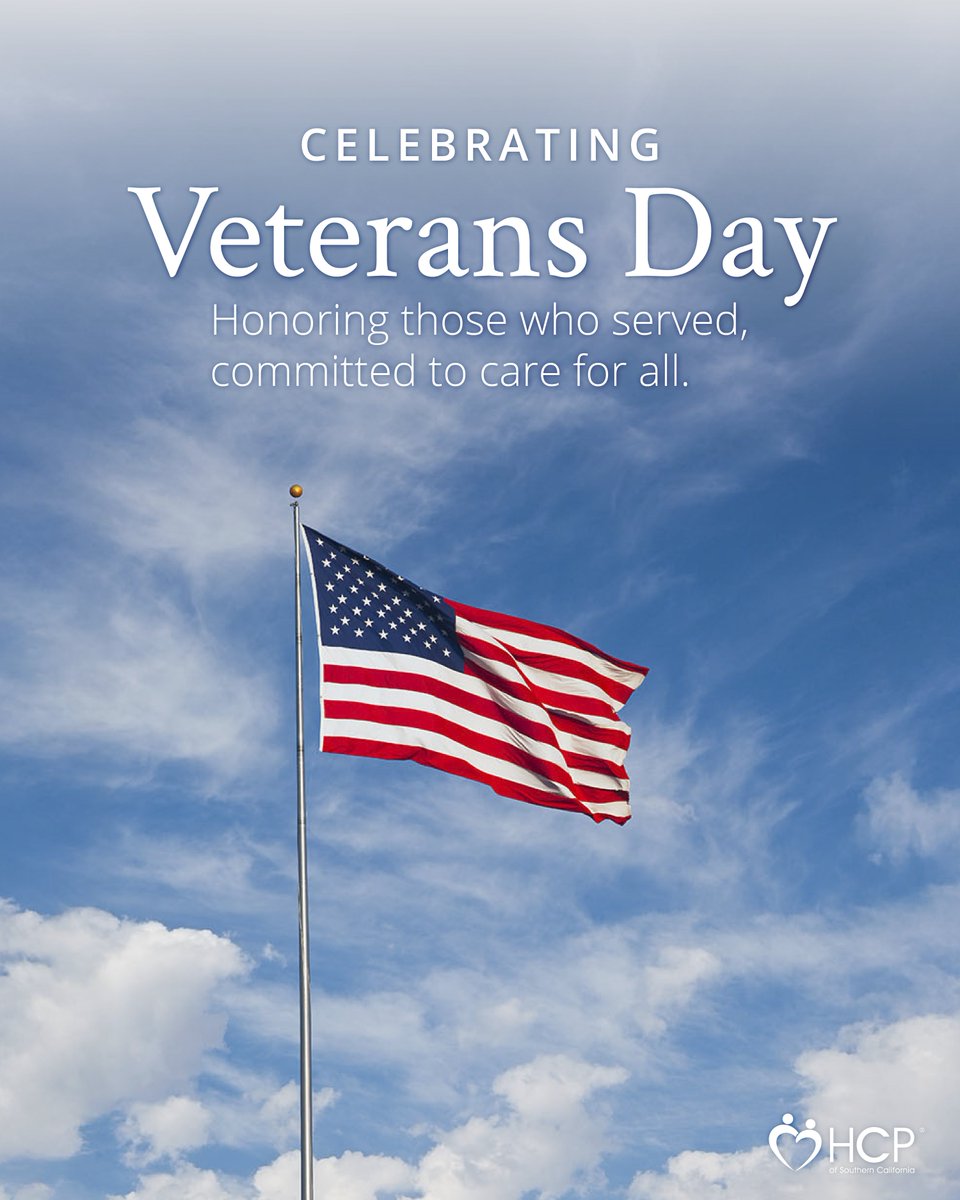 HCPSoCal's tweet image. Today we honor and thank all veterans for their service and sacrifice. 

HCP recognizes the vital role veterans play in our communities and the importance of ensuring access to quality, compassionate care for those who have served.

#VeteransDay #CommunityHealth #CHCs