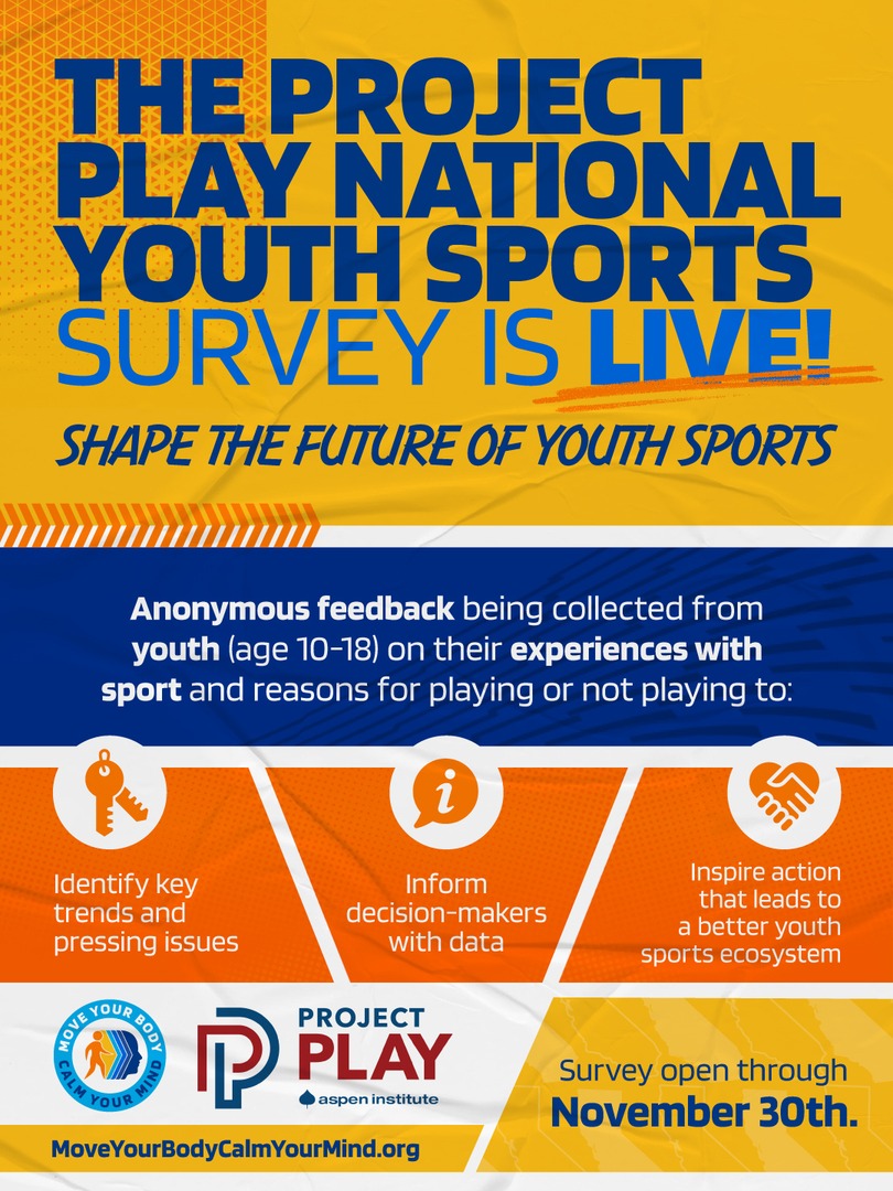 🗣️ Calling all youth athletes! Your voice matters in shaping the future of sports! ⚽🏀⚾

<a href="/AspenInstSports/">Aspen Institute Sports & Society</a>' National Youth Sports Survey is giving young athletes ages 10–18 the chance to share their experience in sport.

Take the survey: resonant.resonanteducation.com/take_survey/sh…
