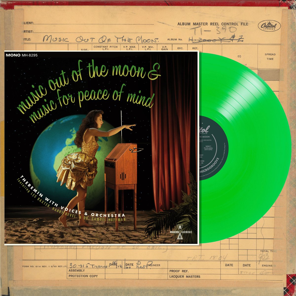 Dreamy theremin sounds play upon the realm of human emotion, exploring the theremin's vibrant sweetness &amp; gentle vibrato! Music Out of the Moon / Music for Peace of Mind is now in stores!

Live in a record store desert? Order here: sundazed.com/harry-revel-le…