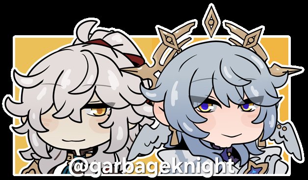 GarbageKnight's tweet image. Me making matching icons with my bff yet again