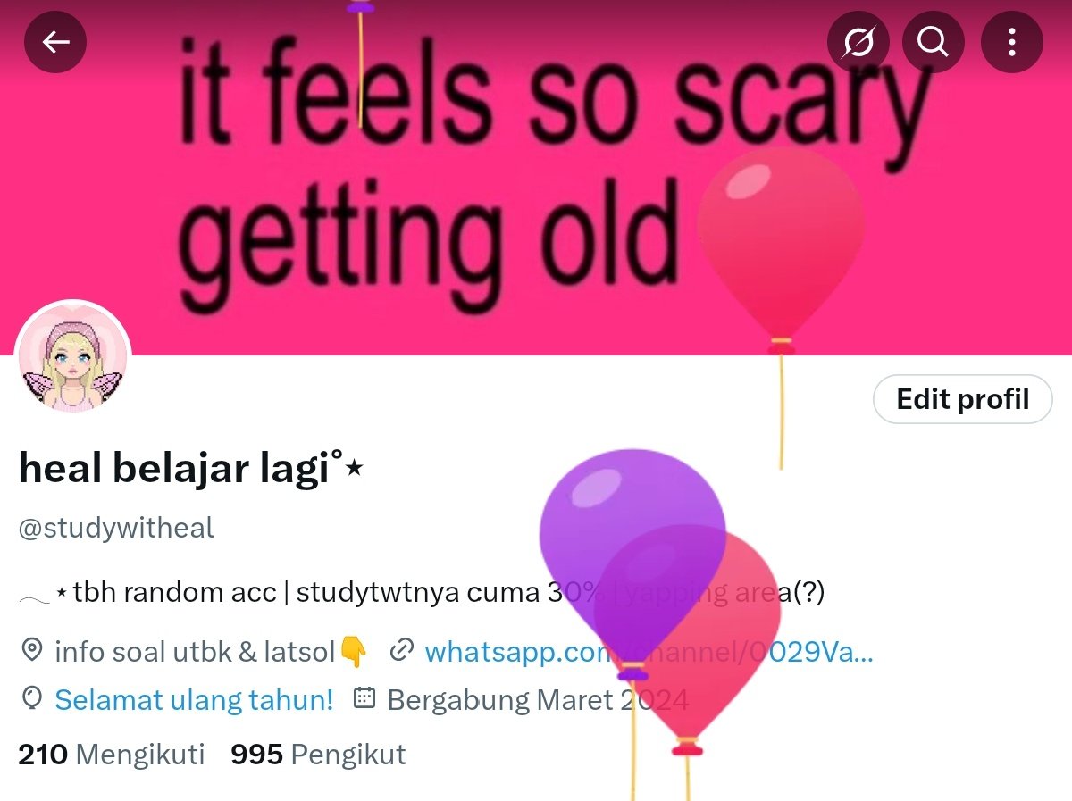 studywitheal's tweet image. ya, it feels so scary getting old