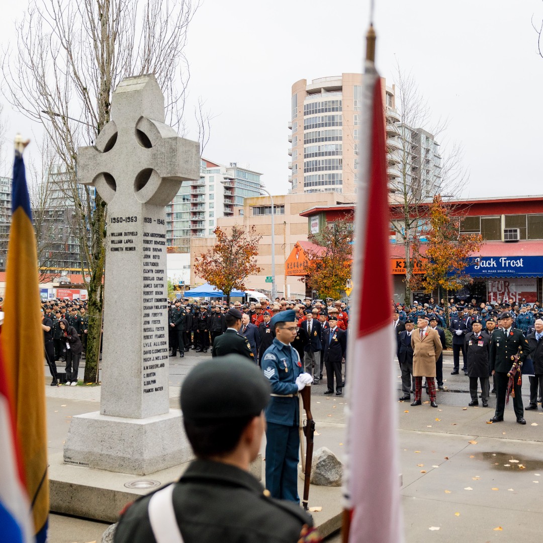 Richmond_BC's tweet photo. The City of Richmond honours and remembers the individuals who gave their lives to serve and protect Canada. 

Lest We Forget.

https://t.co/LChq3oKEEa https://t.co/2An0789v3r