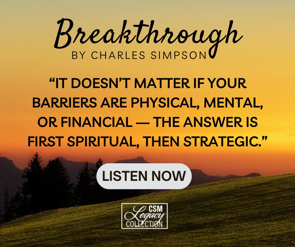 CSMinPublishing's tweet image. Breakthrough is spiritual and strategic. #CharlesSimpson #CSMPublishing #Breakthrough To listen to full audio message here
csmpublishing.org/product/breakt…