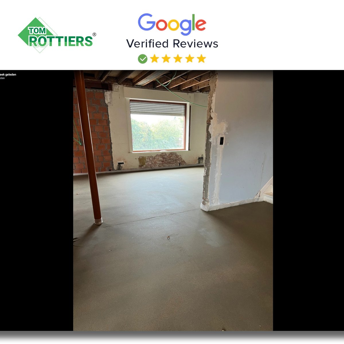 Tom_Rottiers's tweet photo. Dinsdag Review!
Meer dan 903 reviews 🎉
Tom Van Lijssebettens:
“Offerte vrijdag – maandag al chape! Wat een vakwerk, passie en topteam. Echte service bestaat nog!”
#TomRottiers #Chape #Review #Vloeren https://t.co/uxHwyPDpom