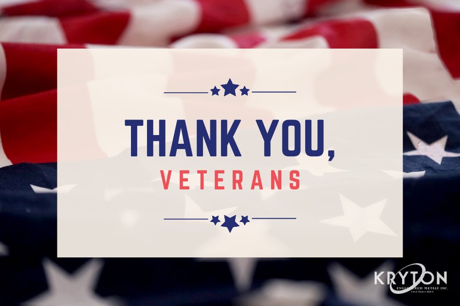 🎖️ Honoring our veterans, including those at KRYTON. Thank you for your service and dedication.