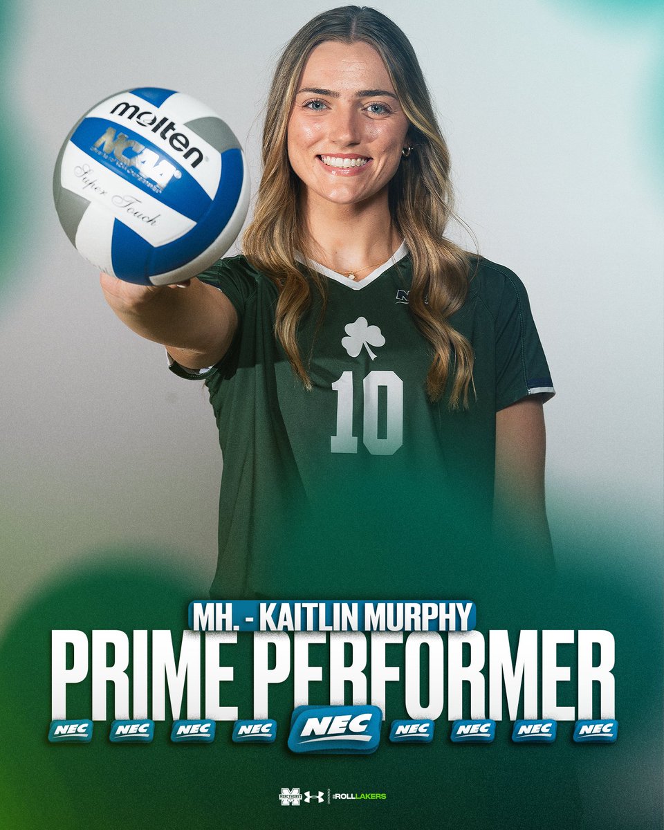 𝓟𝓡𝓘𝓜𝓔 𝓟𝓔𝓡𝓕𝓞𝓡𝓜𝓔𝓡

Middle Hitter Kaitlin Murphy takes home NEC Prime Performer honors after tallying up 19 kills, seven blocks and a .567% hitting percentage.

#RollLakers☘️