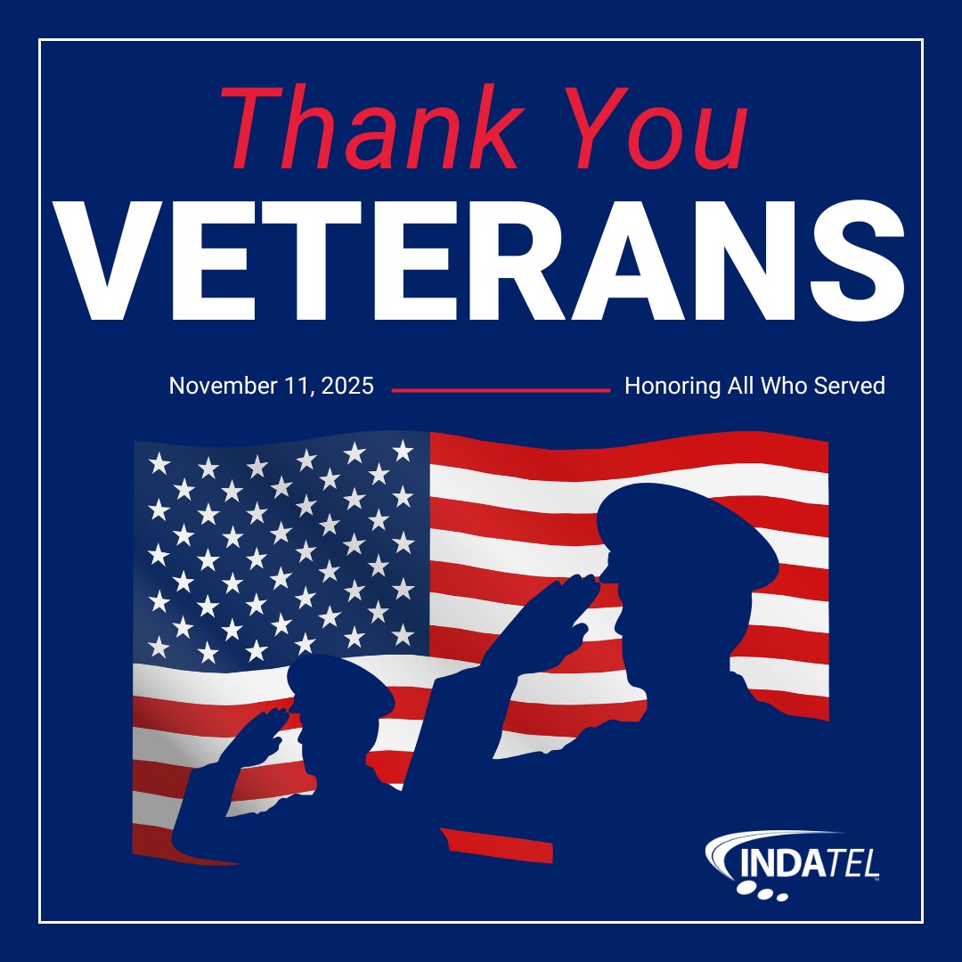 Freedom is built on the courage of those who serve.

Today, we honor all who’ve worn our nation’s uniform and extend gratitude to the veterans within INDATEL and across our member family. 💙

#VeteransDay #ThankYou #ConnectingAmerica #ReachTheUnreachable #INDATEL