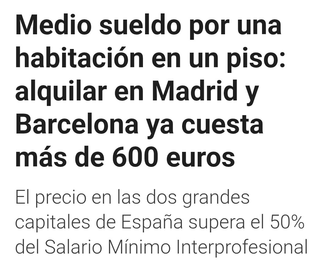 <a href="/el_pais/">EL PAÍS</a> He leído que el banco de alimentos pide que se donen platos preparados, porque cada día aumenta el número de personas que vive en una habitación.

Esto es ya una forma de maltrato. Es una cuestión de salud, de salud mental, de derechos y de dignidad