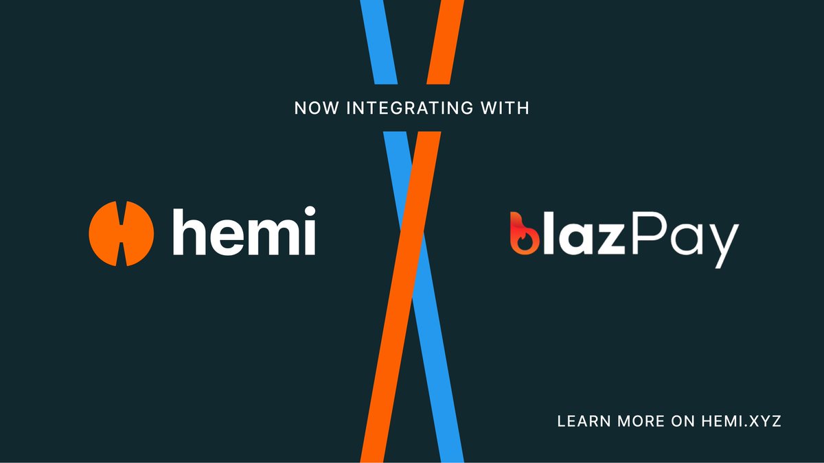 Get ready - <a href="/blazpaylabs/">Blazpay</a> is coming to #hemi

Their upcoming integration will help users and protocols discover better routing paths across the Bitcoin and Ethereum ecosystems. 

It’s a meaningful UX step for real BTCFi.

Learn more: hemi.xyz/blog/hemi-and-…