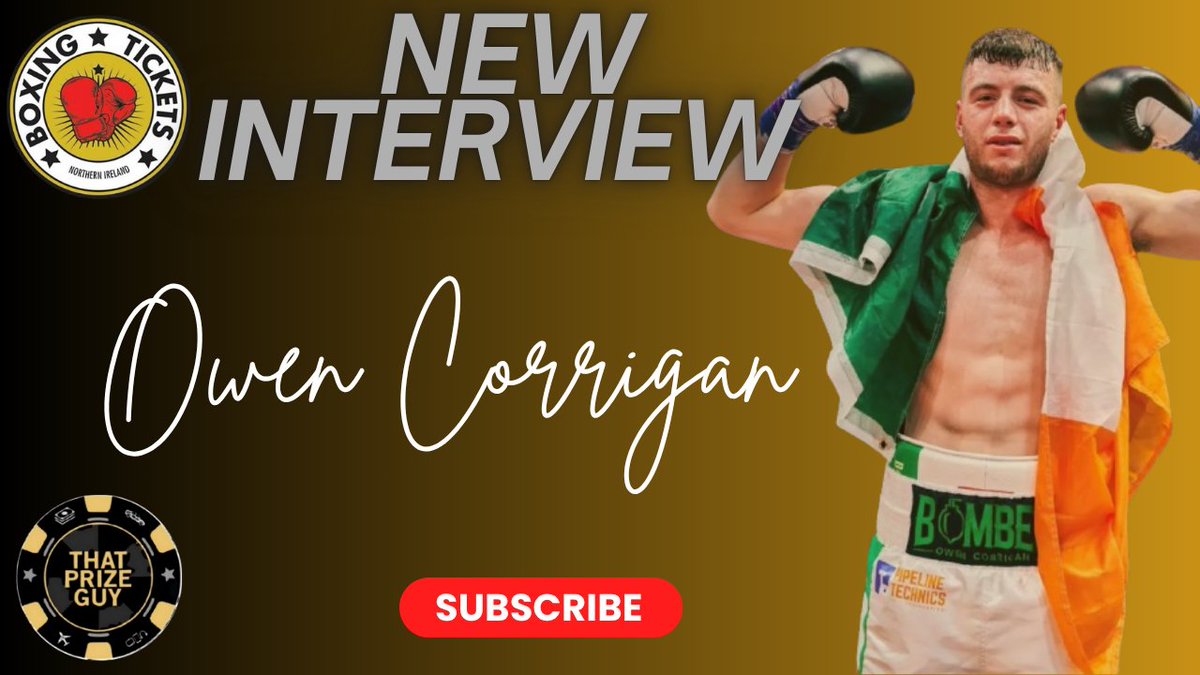 🚨 New Interview 🚨
In association with <a href="/ThatPrizeGuy/">That Prize Guy</a> 

Owen Corrigan 🗣 
From Doubt to Domination: My Fight Night Transformation

Returns for fight 4 as a pro in Perth, Western Australia on Thunderdome 52 at the end of November 

Also speaks of Mick Conlan &amp; Kevin Cronin as well