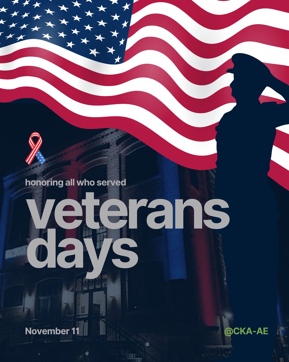 cka_ae's tweet photo. At CKA, we design spaces that serve communities—but today, we pause to honor those who have served our country. 

Veterans have laid the foundation of freedom we all rely on, and their courage and sacrifice inspire everything we do. Thank you for your service! https://t.co/tubDumYZu8