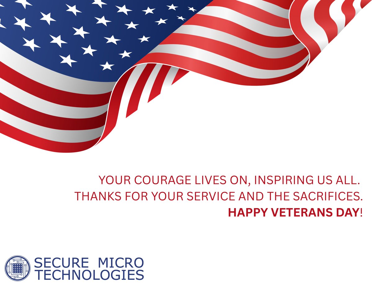 securemicro's tweet image. Happy Veterans Day 2025 from @securemicro !