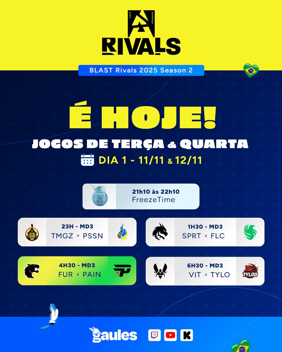 Gaules's tweet image. Dia de Blast Rivals na Tribonera! 🇨🇳