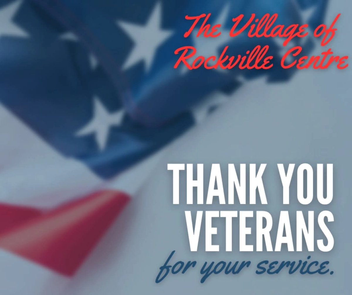 On this Veterans Day, all of us at the Village give thanks to all the brave men and women who have served the United States.  We especially thank those members of the Rockville Centre community who have chosen to serve our great country. We are all grateful.