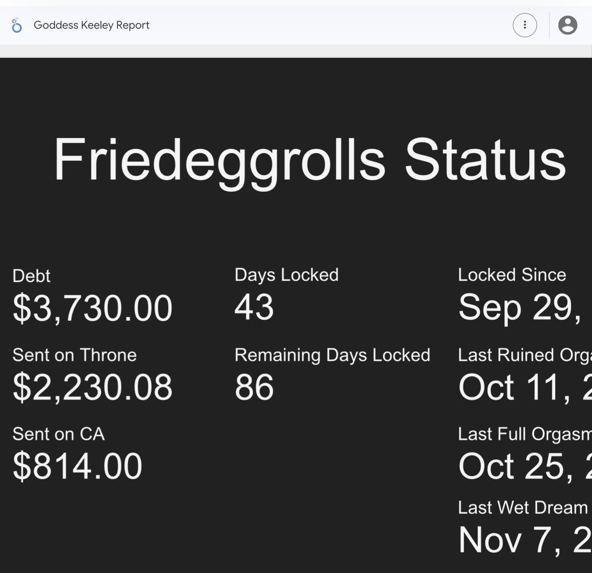 One of the hottest dynamics you can have is a chastity debt one. Surrendering your orgasm and finances hits different. Double the lock…Double the surrender… and only I hold the keys. Tributes keep you aroused but your cage denies you. 🔥🥵