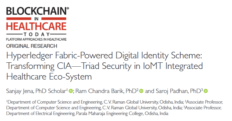 BHTYJournal's tweet photo. Explore how #HyperledgerFabric is revolutionizing digital identity and CIA triad security in #IoMT-integrated #healthcare ecosystems! 🔐 This #blockchainframework empowers decentralized, secure #patientdata management with enhanced confidentiality, integrity, and access control.

Discover how hospitals, labs, and insurers can collaborate seamlessly with patient-centric privacy and compliance.

Read more: https://t.co/NYJgaKZmab

#Blockchain #DigitalIdentity #HealthcareSecurity #HealthTech #decentralizedhealth
