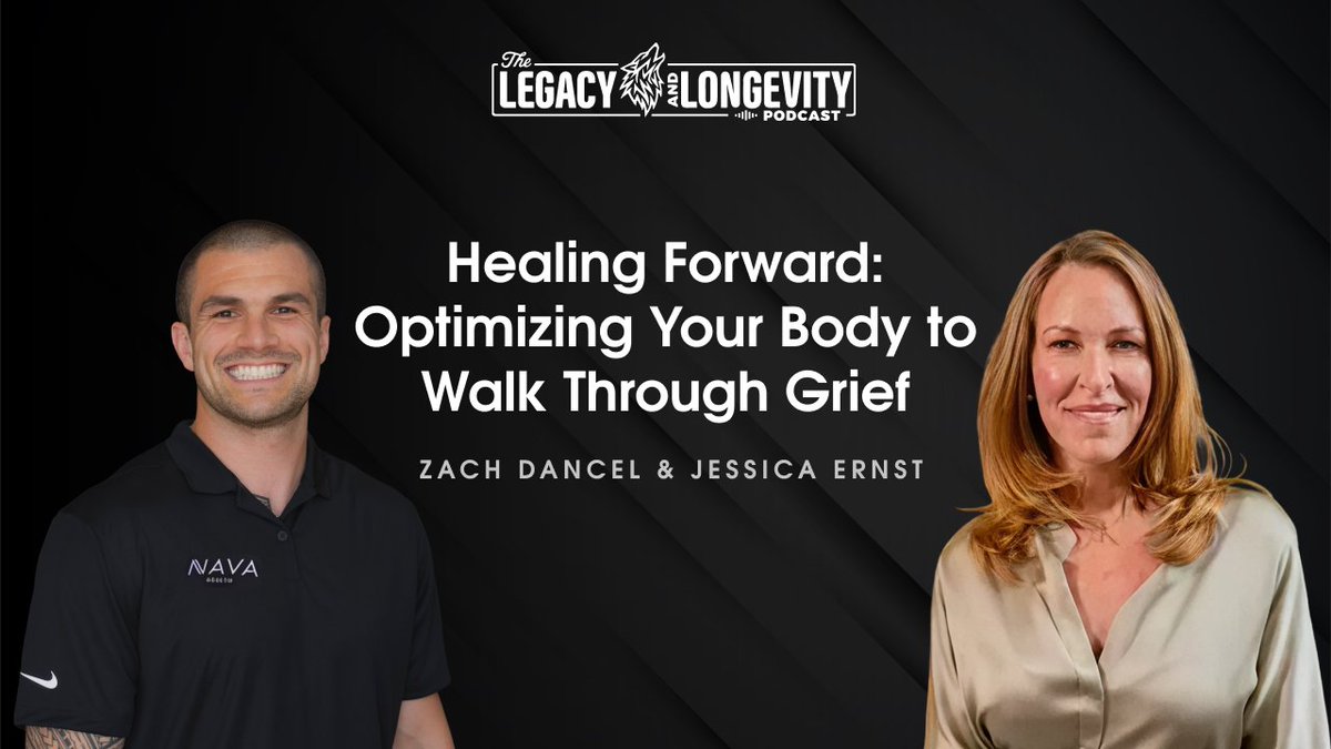 ZachDancel's tweet image. Longevity isn’t about living long—it’s about living strong. Jessica Ernst rebuilt herself after loss and found resilience in a renewed self. Episode out NOW on #LegacyAndLongevity Podcast. Discover your path to peak health → navacenter.com #HealthOptimization #Longevity