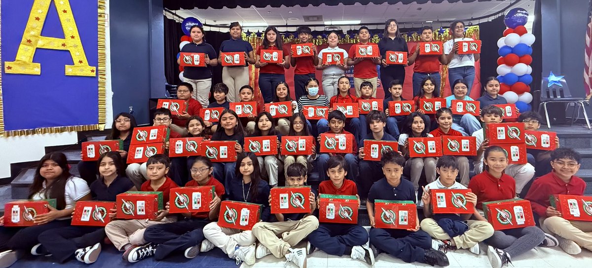 Thank you 5th grade ⁦<a href="/BES_Cowboys/">Bradfield Elementary</a>⁩ 
41 students and 45 boxes!!!!!