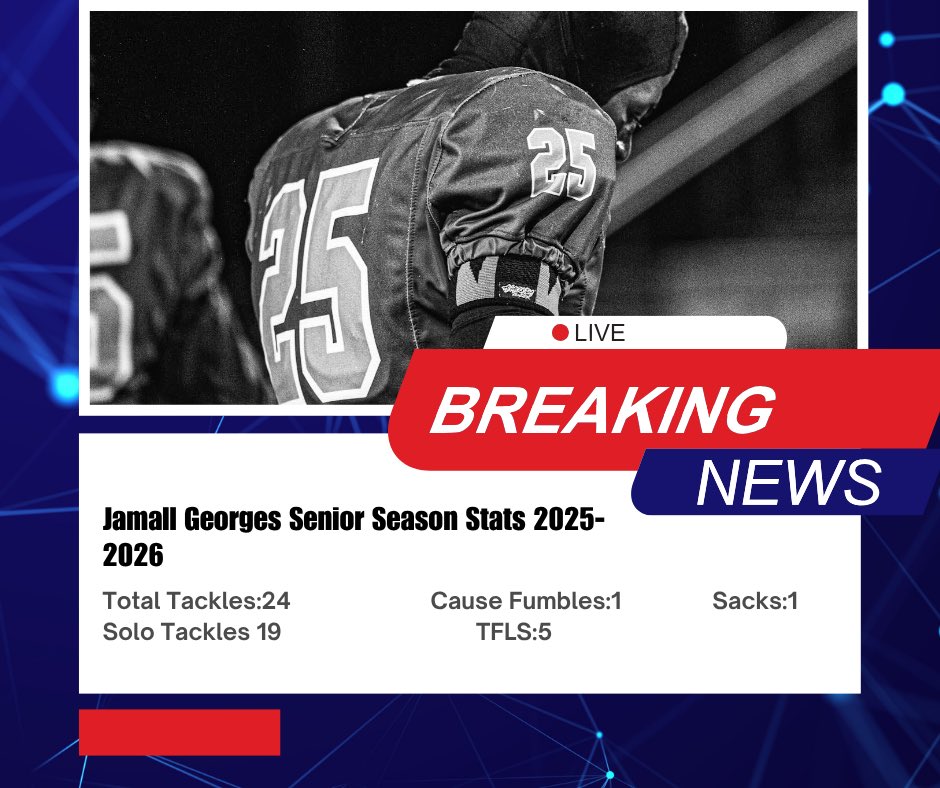 JamallGeorges25's tweet photo. I had a great senior season
Got to make plays at D-line and Linebacker level.
@PiedmontFB_25 @CoachD_Dillard @CoachBWhitejr 
Coaches please take a look at my senior season highlights 
https://t.co/NL9DL6WWXQ https://t.co/31KYjUPzYa