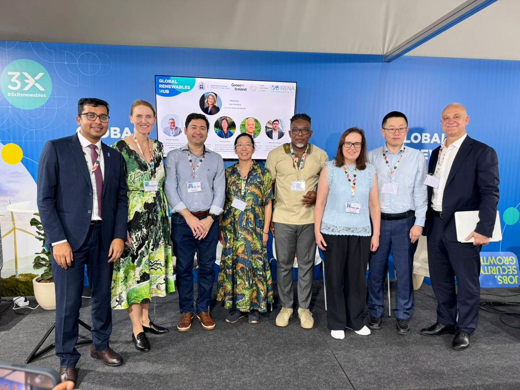 As demand for renewable, stable baseload energy grows, geothermal is emerging as a key pillar of a decarbonised &amp; resilient energy future.

At #COP30, <a href="/MFAIceland/">MFA Iceland 🇮🇸</a>, Green by Iceland &amp; <a href="/IRENA/">IRENA</a>, through the Global Geothermal Alliance, brought this versatile source into the spotlight.