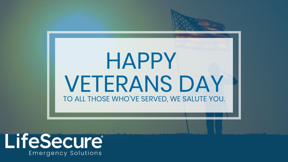 LifeSecure's tweet image. Today, we remember and honor all who have served or are actively serving. Happy Veterans Day!