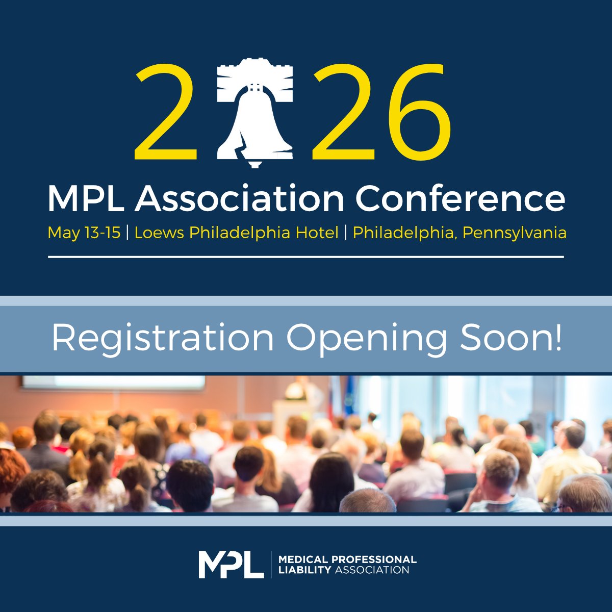 The MPL Association Conference is the premier gathering of the medical professional liability insurance community welcoming insurance executives, healthcare and legal professionals, and leaders in the industry. Be the first to know when registration opens: bit.ly/3Jwd9AR