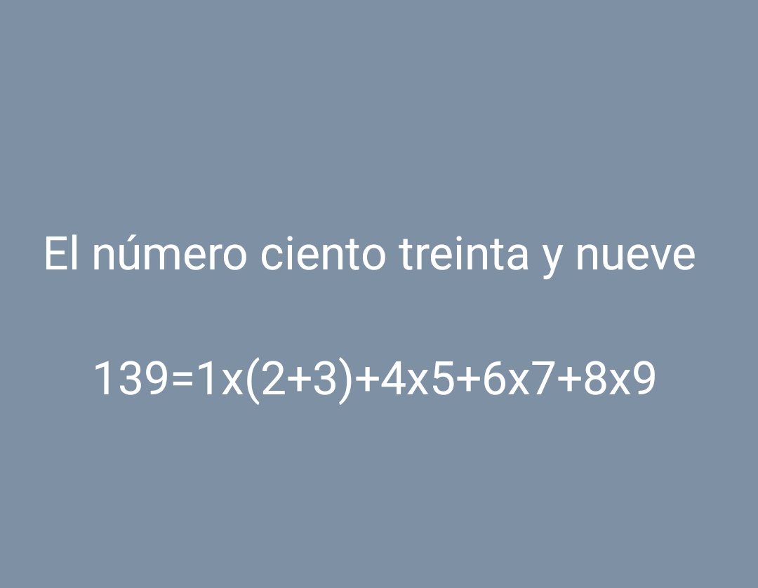 gregoriotoribio's tweet image. Comparte si te gustó. Combinamos las cifras ordenadas de 1 a 9 para obtener otros números. Cambia signos y / o paréntesis para encontrar otro camino y conseguir este mismo número. ¿Te animas? #combinatoria #numeros #numbers #matematicas #maths #mathschallenge   #mathskills