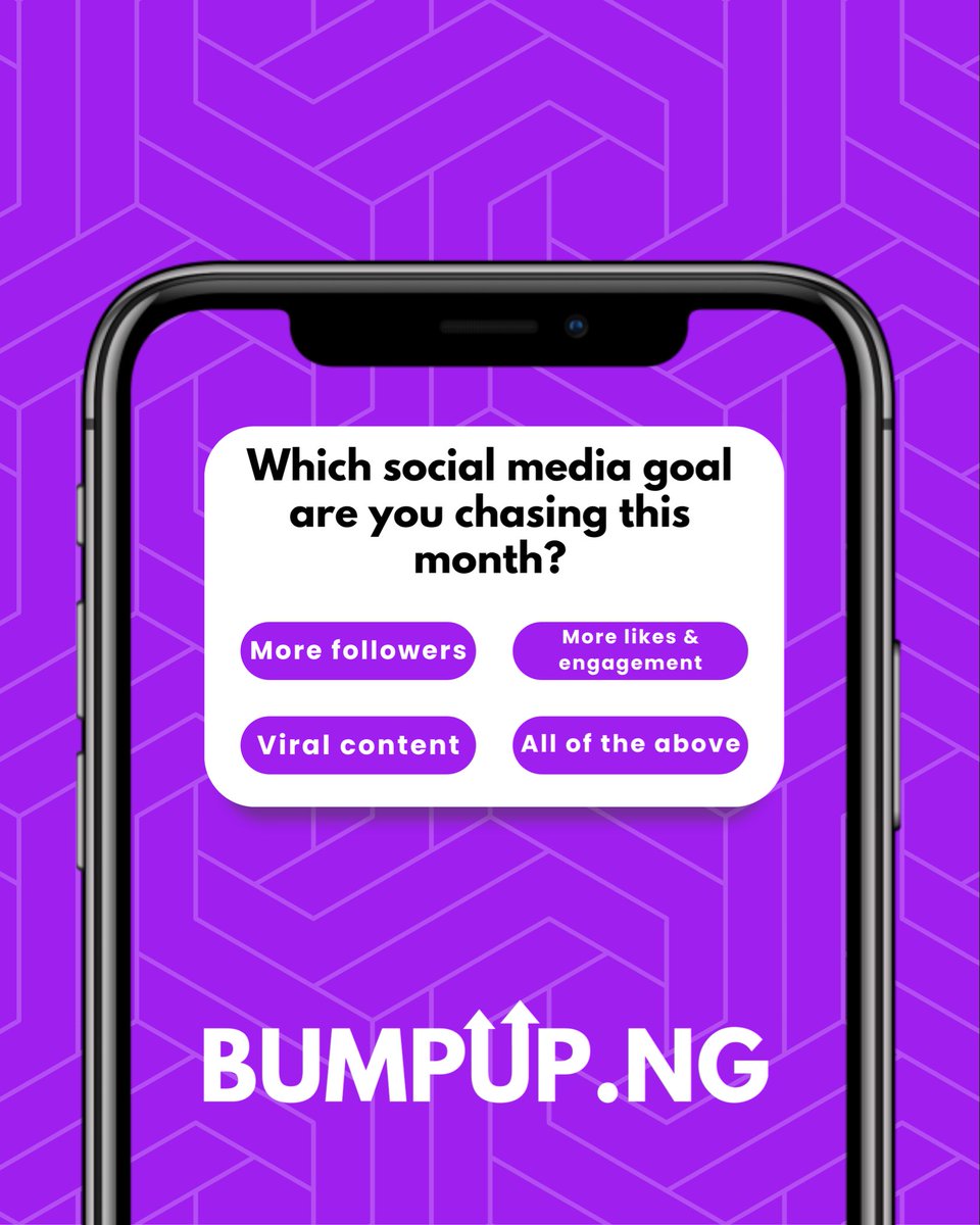 bumpupng's tweet photo. Whatever your goal is this month —
💜 More followers
💜 More engagement
💜 Viral reach

Or be honest… all of the above 
You can achieve it all with https://t.co/UXyE2pHhQa.
Fast. Reliable. Affordable 🚀 https://t.co/WKffhHWaTx