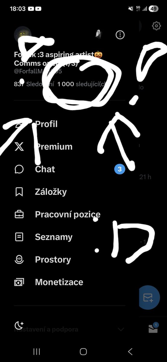 ForfallM43005's tweet image. Well, I&apos;ve been working towards this for almost a year and I finaly reached 1K followers!
I want to thank you Yes you! This wouldnt have been posible without your suport Thank you so much for following and believing in me Tomorow I&apos;ll post my usual art and then something special