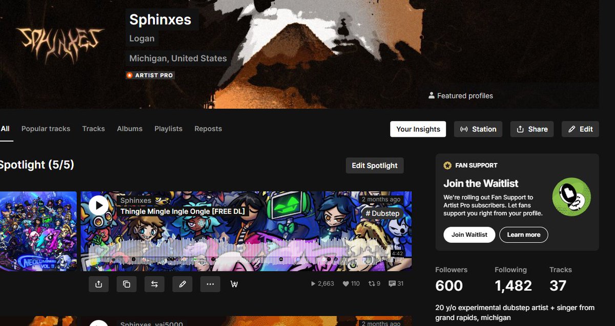 THANK YOU FOR 600 FOLOWERS !! more music coming soon....