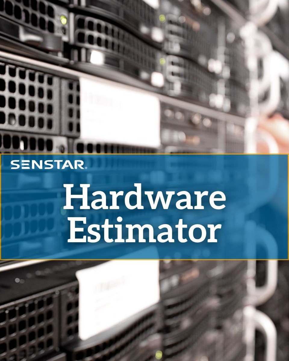 Unsure of the hardware requirements for an upcoming project? The Senstar Hardware Estimator is the perfect tool for calculating your needs. Try it out today! 
➜ buff.ly/34fxF23 

Discuss your upcoming project with a member of our team ➜ buff.ly/h1EkFwM