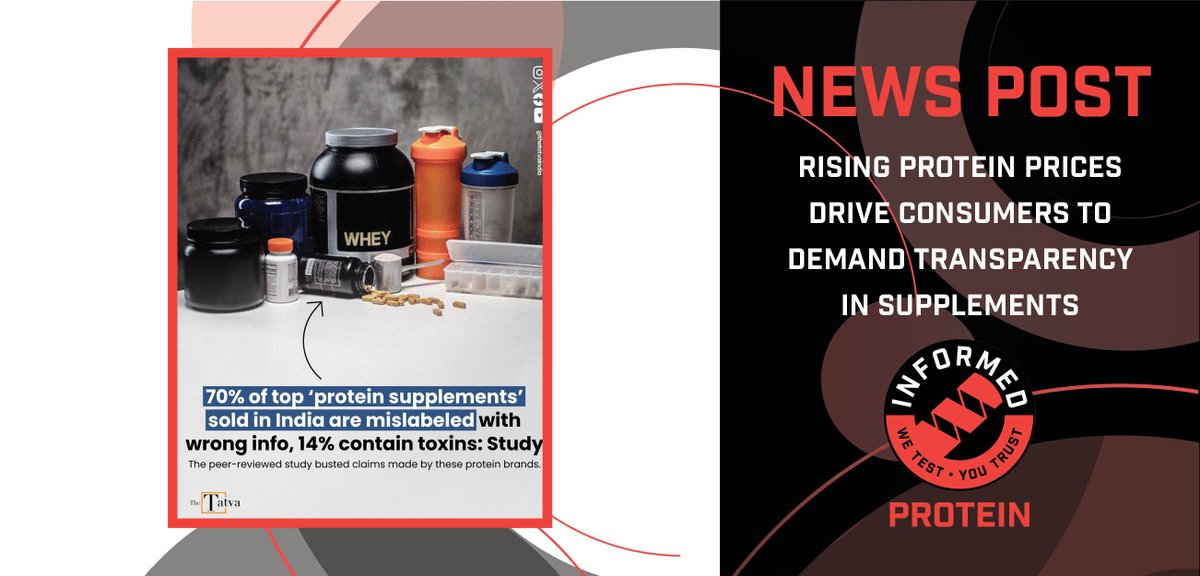 wetestyoutrust's tweet image. In a stacked market, how does a brand set themselves apart from the competition as the cost of protein rises?

Check out our most recent news post at the link below to learn more!

ow.ly/Ecat50Xq4S8

#WeTestYouTrust #InformedProtein #LabelVerification #Protein