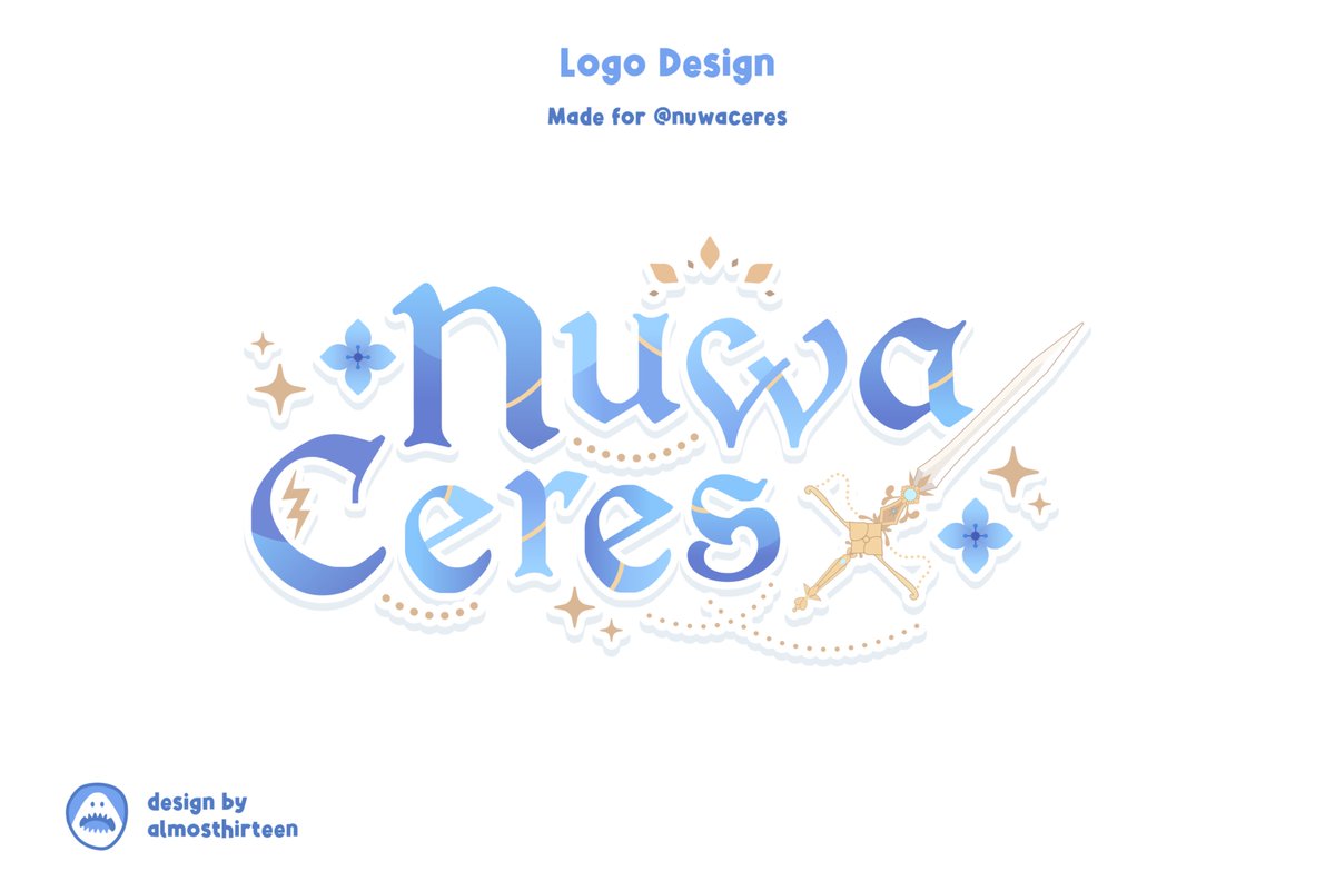 almosthirteen's tweet image. A glimpse into my VTuber logo design portfolio ✨
.
.
#VTuberAssets