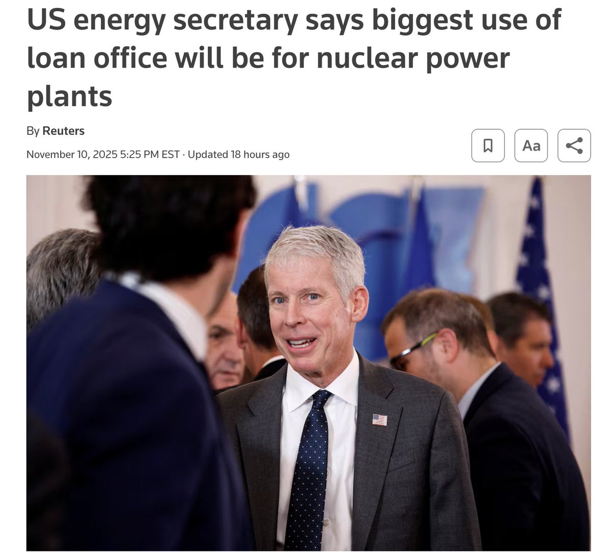 uraniumintern's tweet image. Translation: "we're going to be building a f*ck ton of nuclear power plants" #uranium