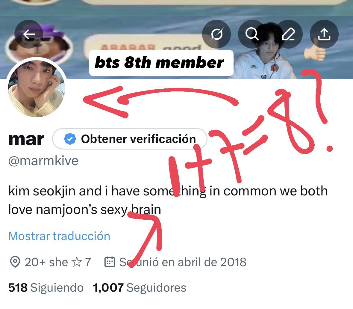 marmkive's tweet photo. MARNATION JUST HIT ONE BILLION ‼️ thank u #btsgay #btspoly #jindadjokes #taekooksmash #marcore https://t.co/INgM9U4BSo