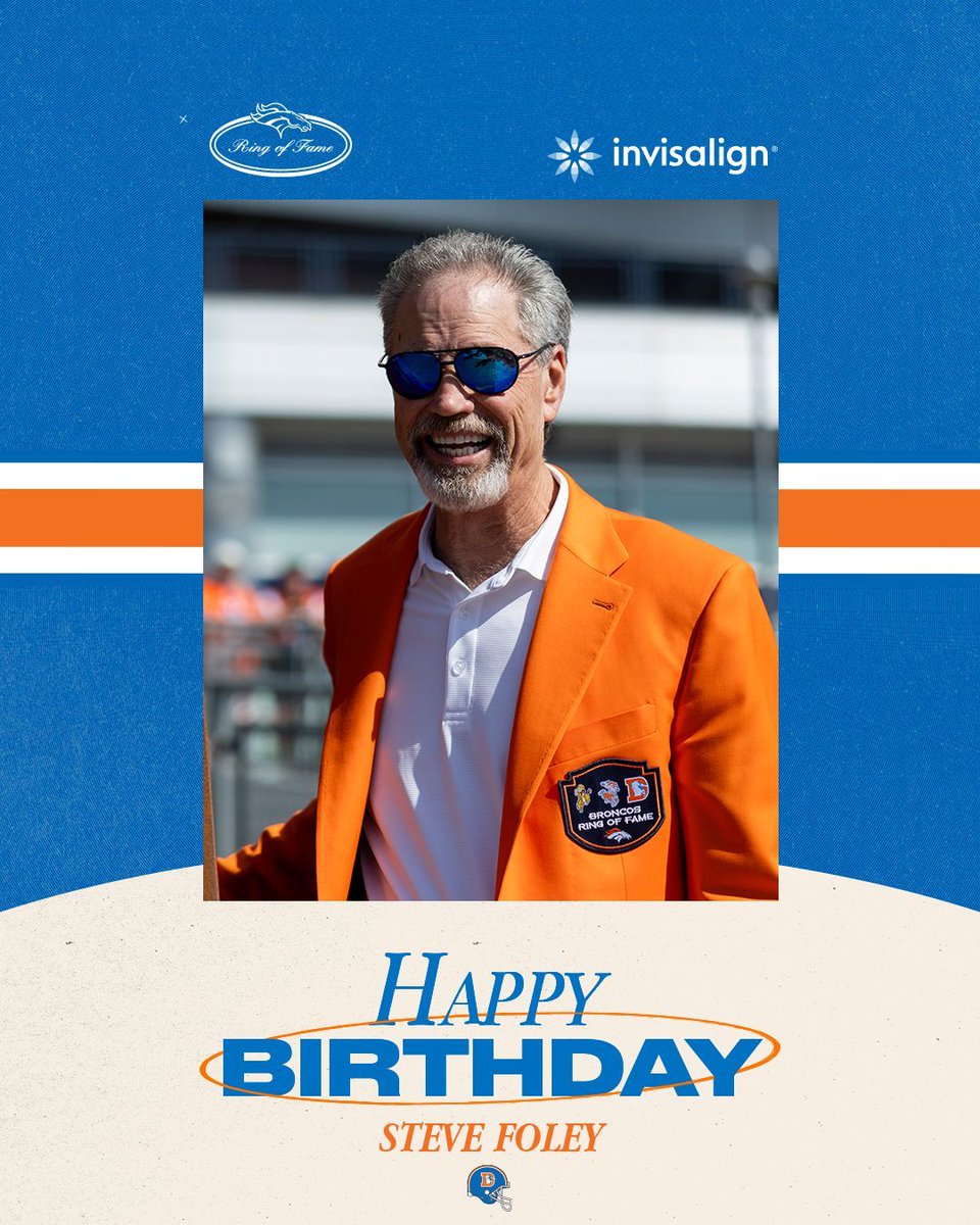 RT to help us wish #BroncosROF S Steve Foley a happy birthday! 🥳